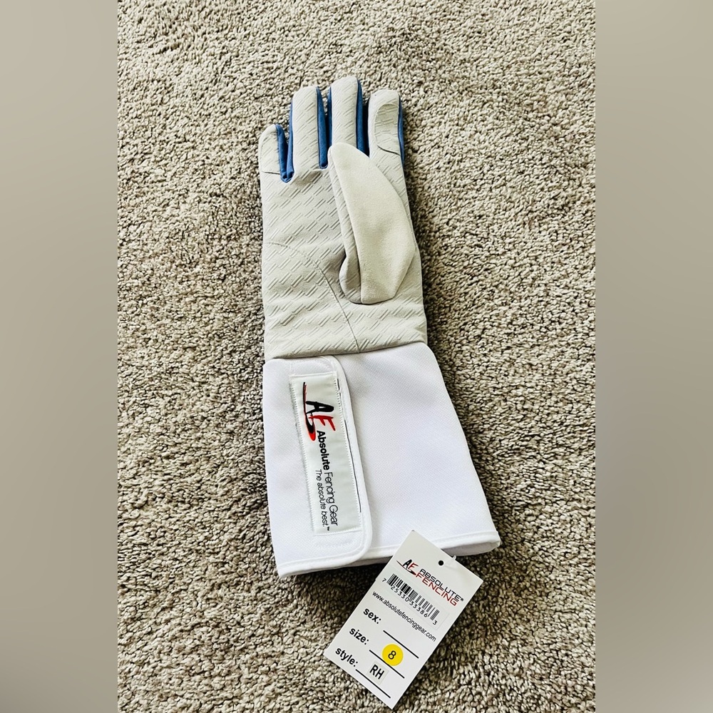 Absolute Fencing Brand New "The Champley" Grip Glove Size 8 NWT - Picture 4 of 4